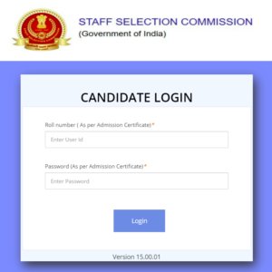 ssc login page