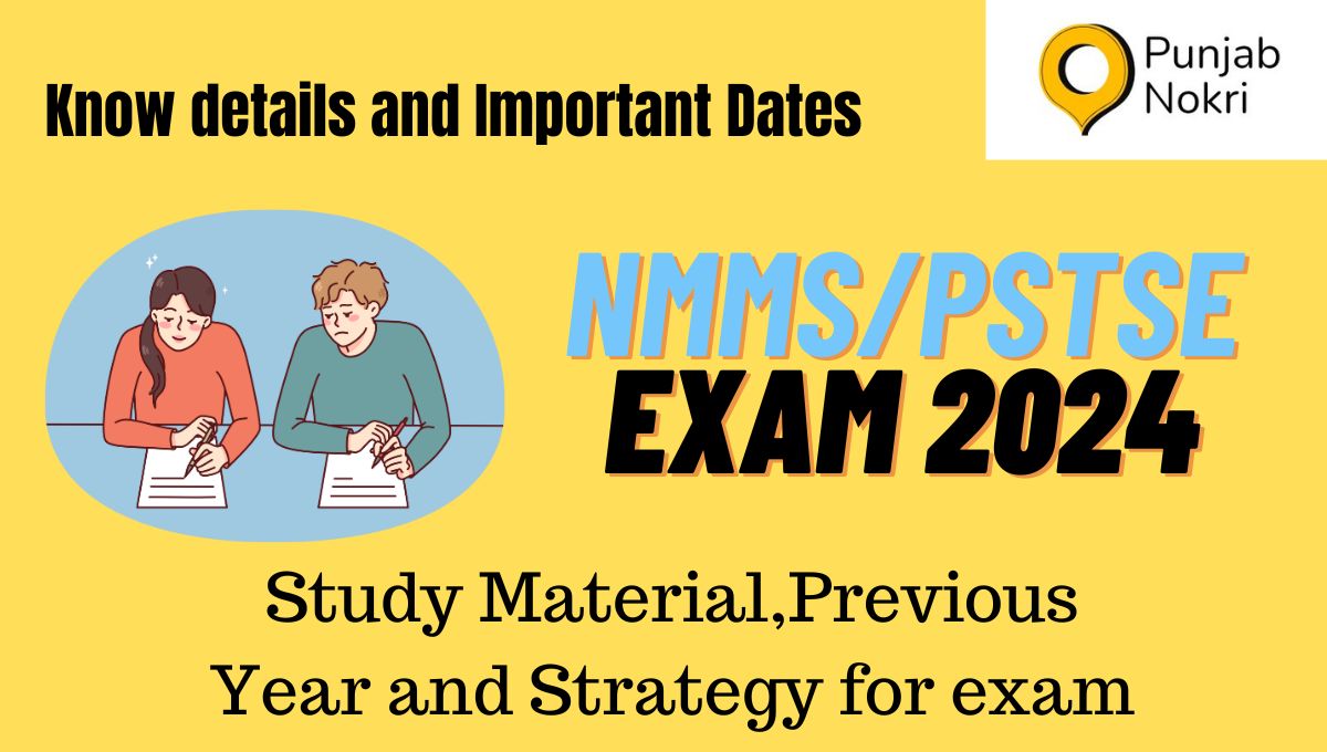 NMMS/PSTSE Exam 2024 –  Apply Online for 8th class