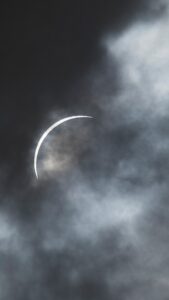 crescent of solar eclipse 2024