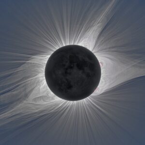 The total eclipse with cosmic background 